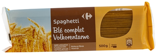 CARREFOUR SPAGHETTI VOLKORENTARWE CARREFOUR SPAGHETTI VOLKORENTARWE