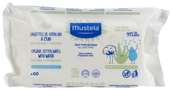 MUSTELA ORGANIC COTON WIPES WITH WATER MUSTELA ORGANIC COTON WIPES WITH WATER