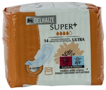 DELHAIZE SUPER+ MAANDVERBANDEN ULTRA DELHAIZE SUPER+ MAANDVERBANDEN ULTRA