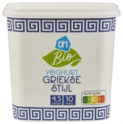 ALBERT HEIJN BIO YOGHURT GRIEKSE STIJL 10% VET