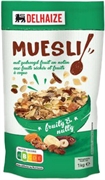 DELHAIZE MUESLI MET GEDROOGD FRUIT EN NOTEN