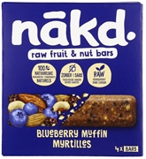 NAKD RAW FRUIT & NUT BARS BLUEBERRY MUFFIN