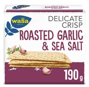 WASA DELICATE CRISP ROASTED GARLIC & SALT