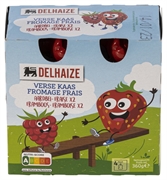DELHAIZE VERSE KAAS AARDBEI X2 FRAMBOOS X2