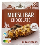 CROWNFIELD (LIDL) MUESLI BAR CHOCOLATE