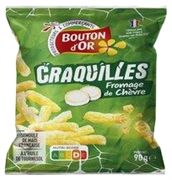 BOUTON D'OR (INTERMARCHE) CRAQUILLES FROMAGE DE CHEVRE