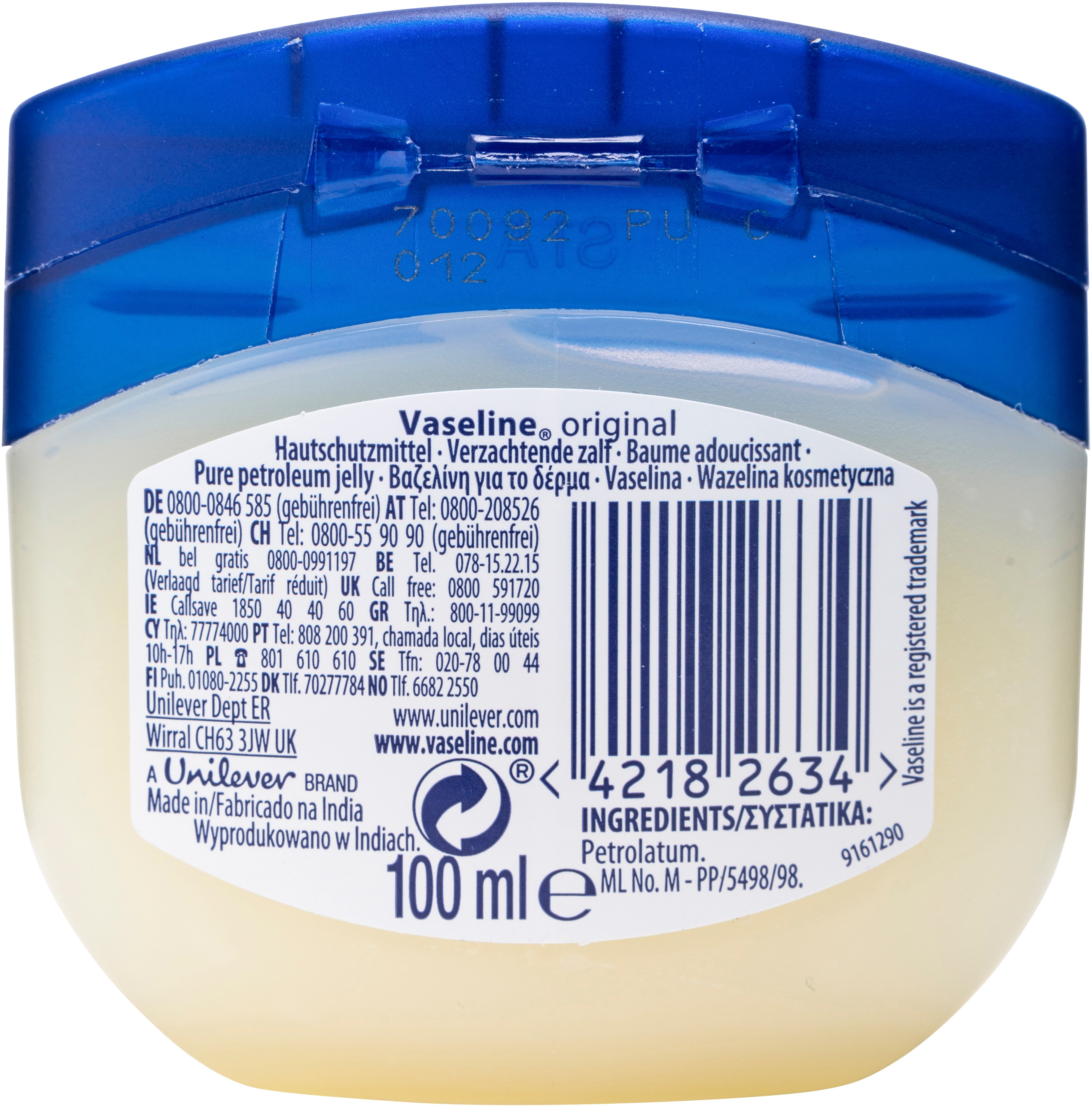 petrolatum schadelijk