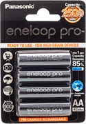 PANASONIC ENELOOP PRO AA 2500 MAH