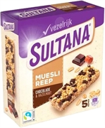 SULTANA MUESLI REEP CHOCOLADE & HAZELNOOT