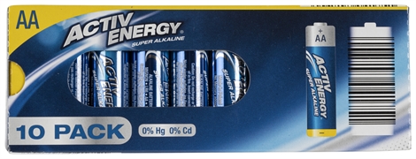 ACTIV ENERGY AA-BATTERIJEN