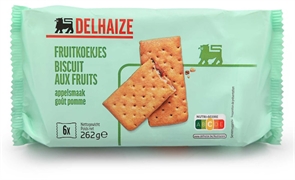 DELHAIZE FRUITKOEKJES APPELSMAAK