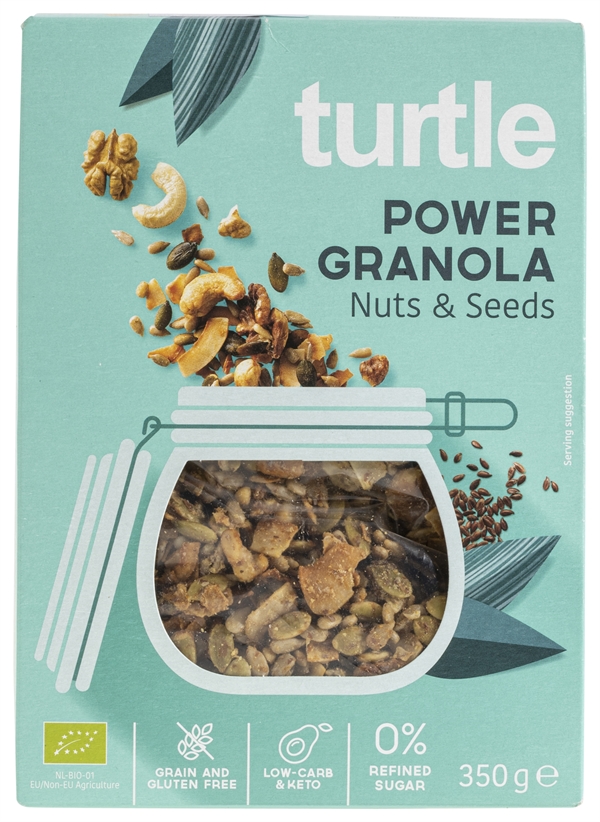 TURTLE POWER GRANOLA NUTS & SEEDS test en review Testaankoop gezond