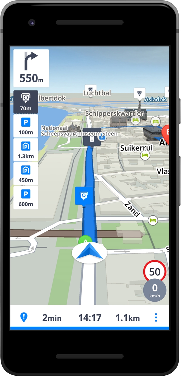 SYGIC GPS NAVIGATION & MAPS (ANDROID) test en review Testaankoop